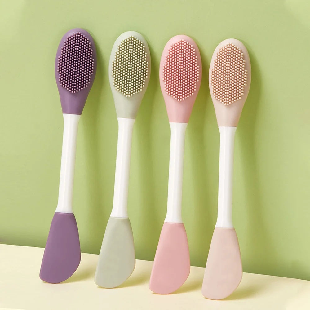 Double Head Silicone Facial Mask Brush