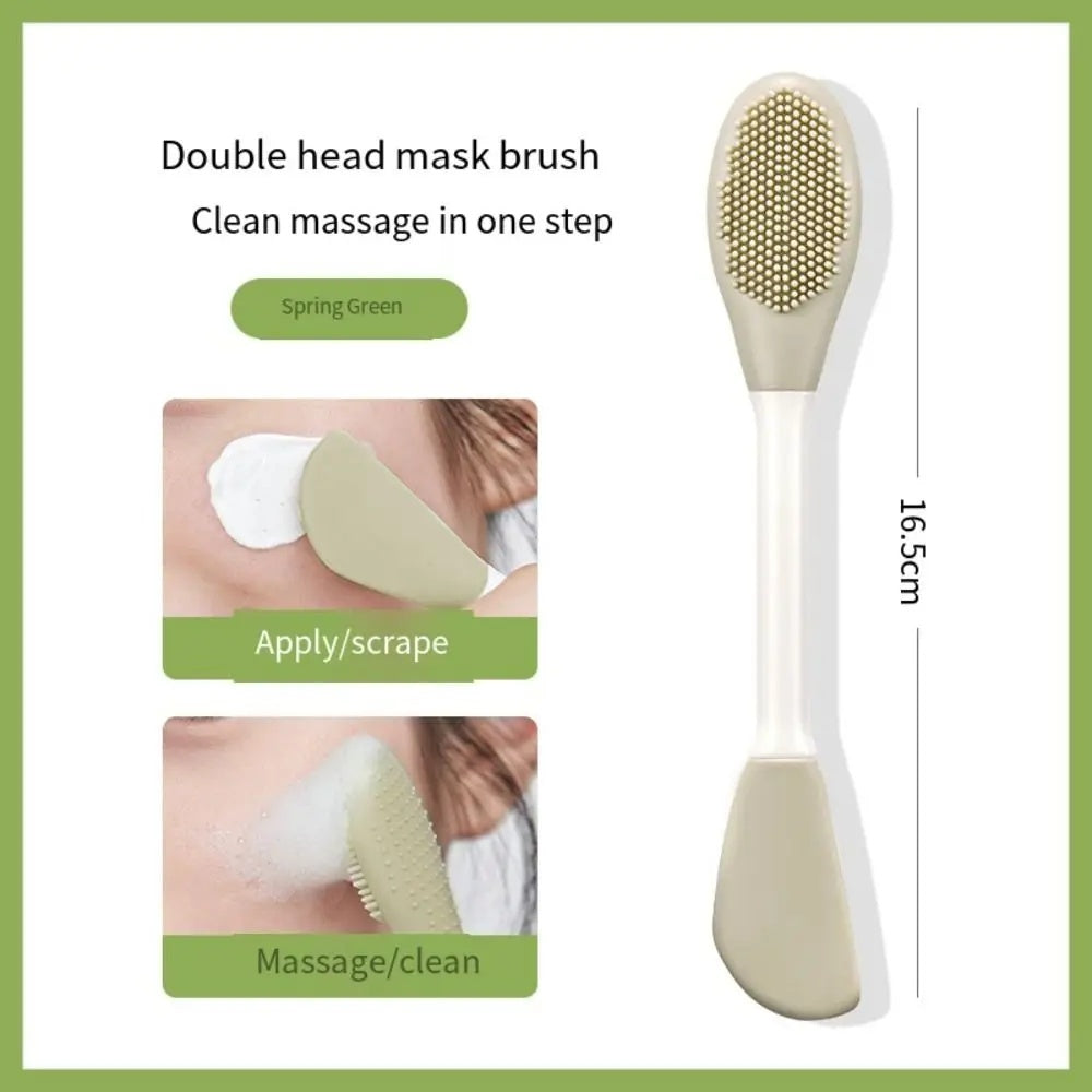 Double Head Silicone Facial Mask Brush